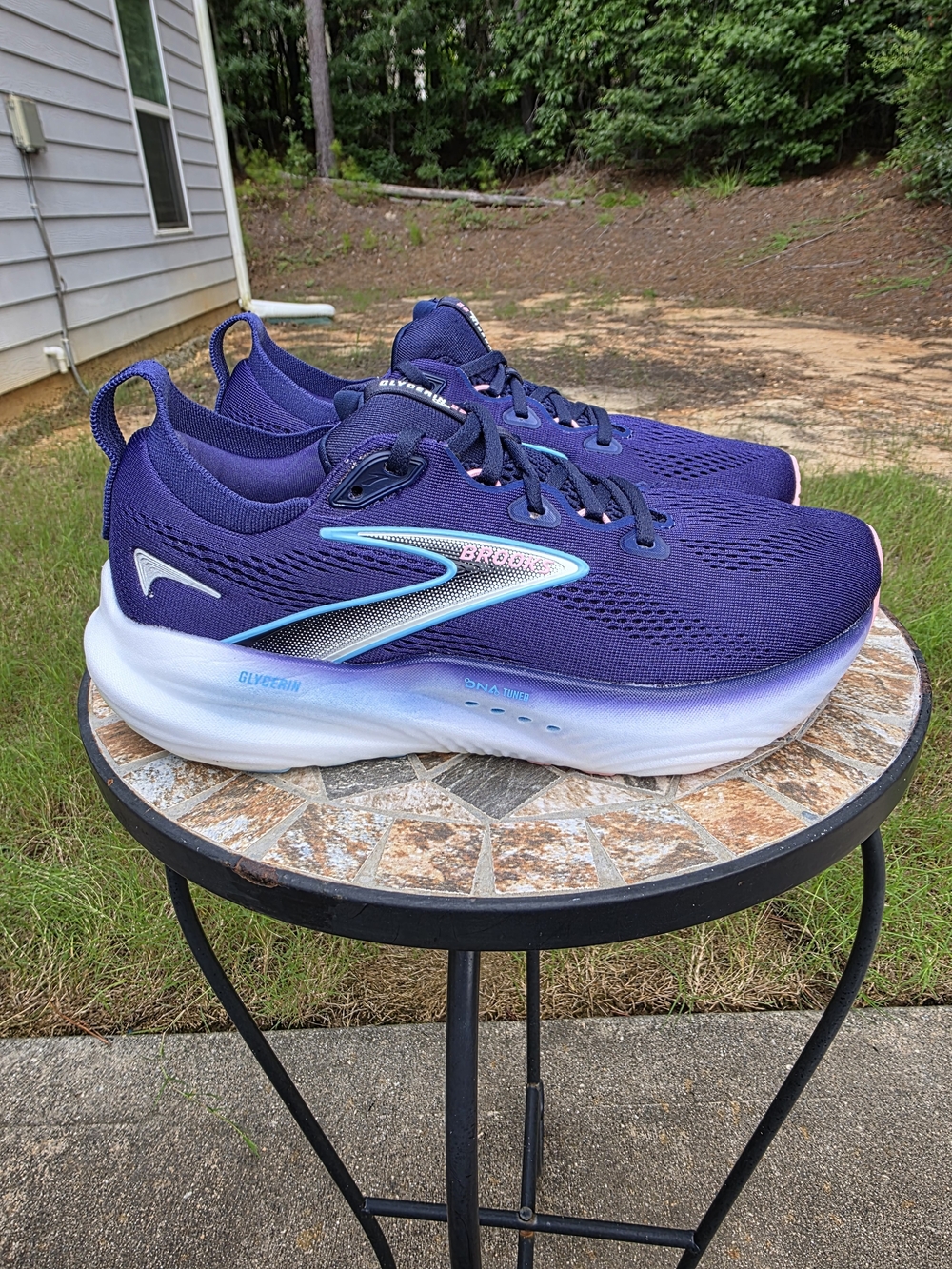 Brooks Glycerin GTS 22 1204341B429 Blue Ribbon Running Shoes Women Size 8.5 B